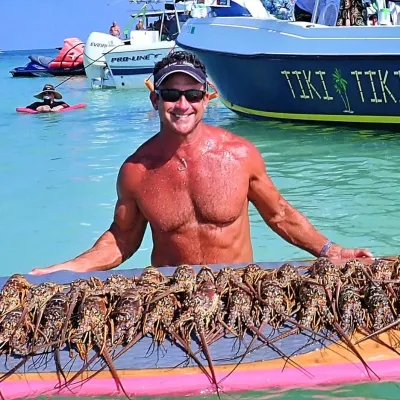 Lobsters on paddleboard
